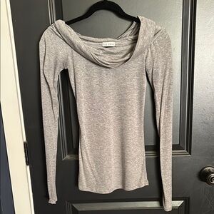 Rae Dunn Gray Long Sleeve Women's Blouse